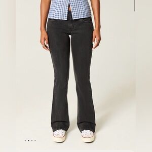 Hollister Black Women's Bootcut Jeans (Low Rise)